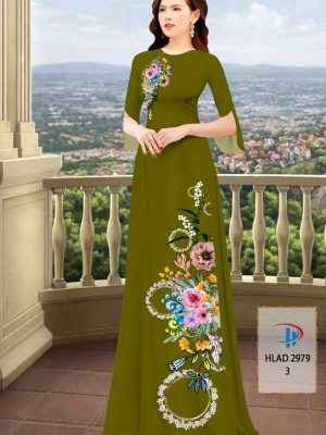 Vải Áo Dài Hoa In 3D AD HLAD2979 38